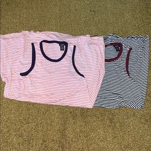 2 multi colored dresses